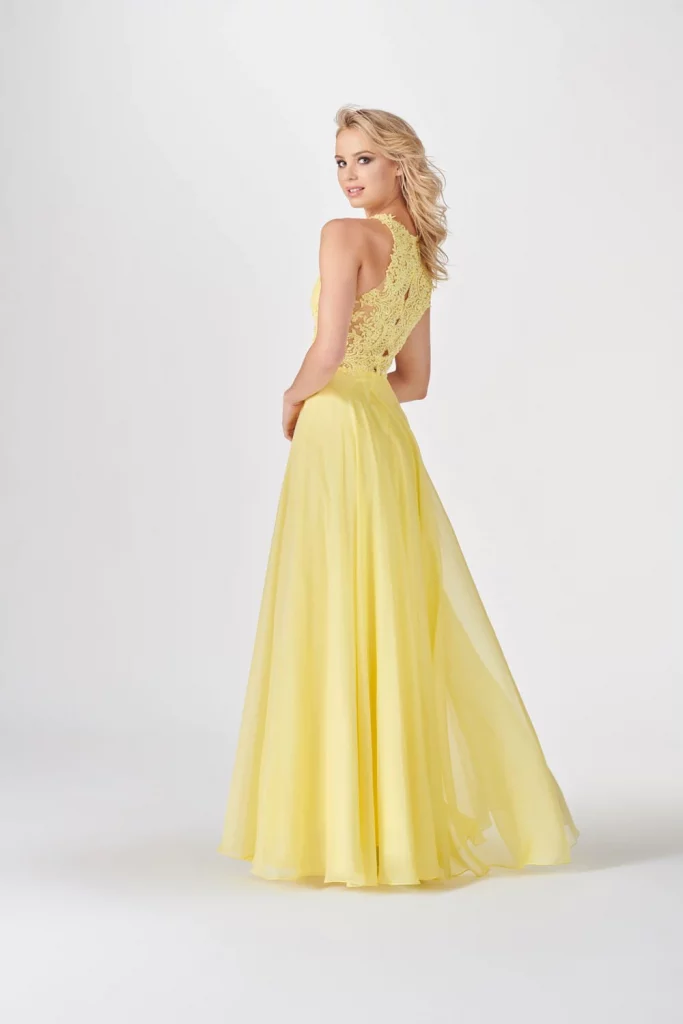 yellow prom dress