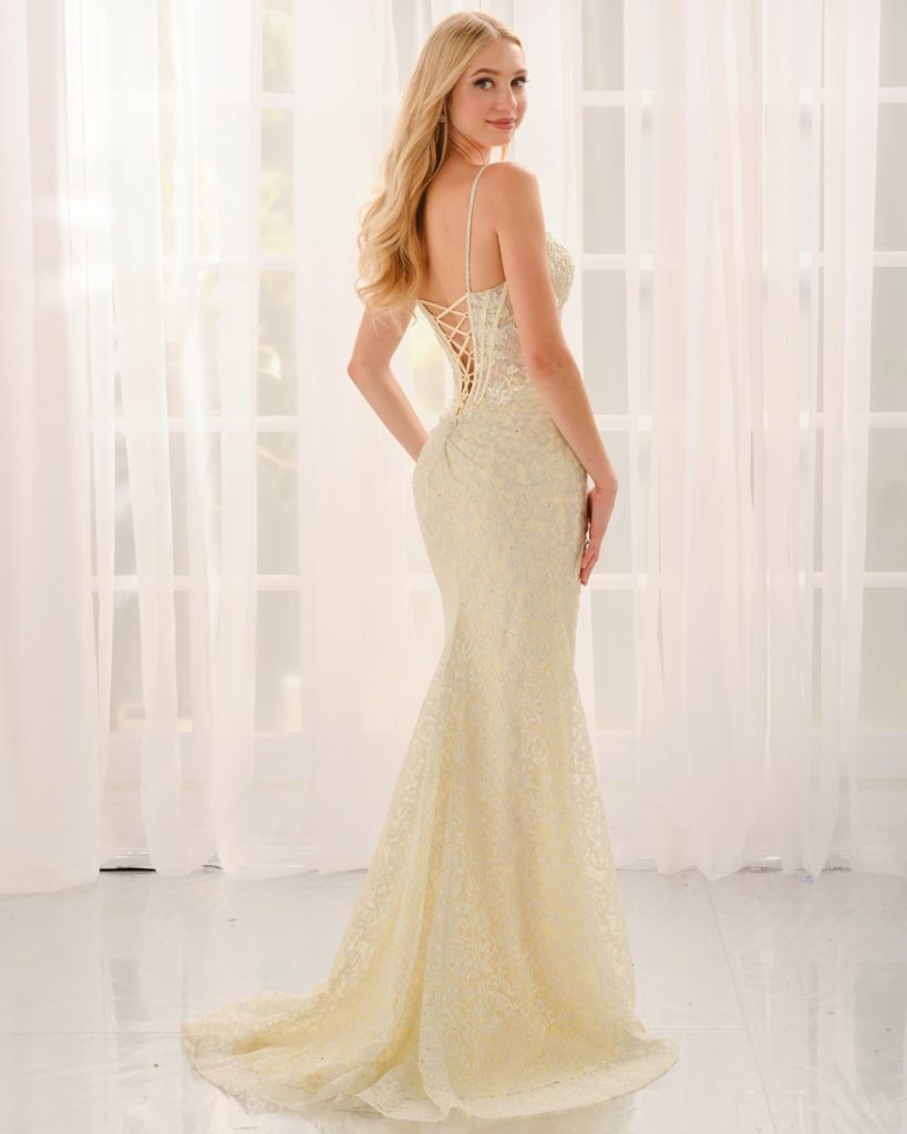 Yellow or lemon prom dresses at City Prom-Prom Dress Shop in Cardiff