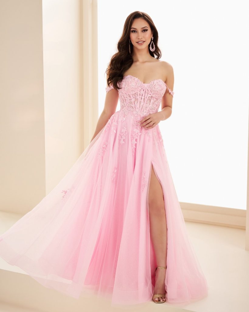 pink prom dress from City Prom in Cardiff. Exclusive stockist of Ellie Wilde in South Wales