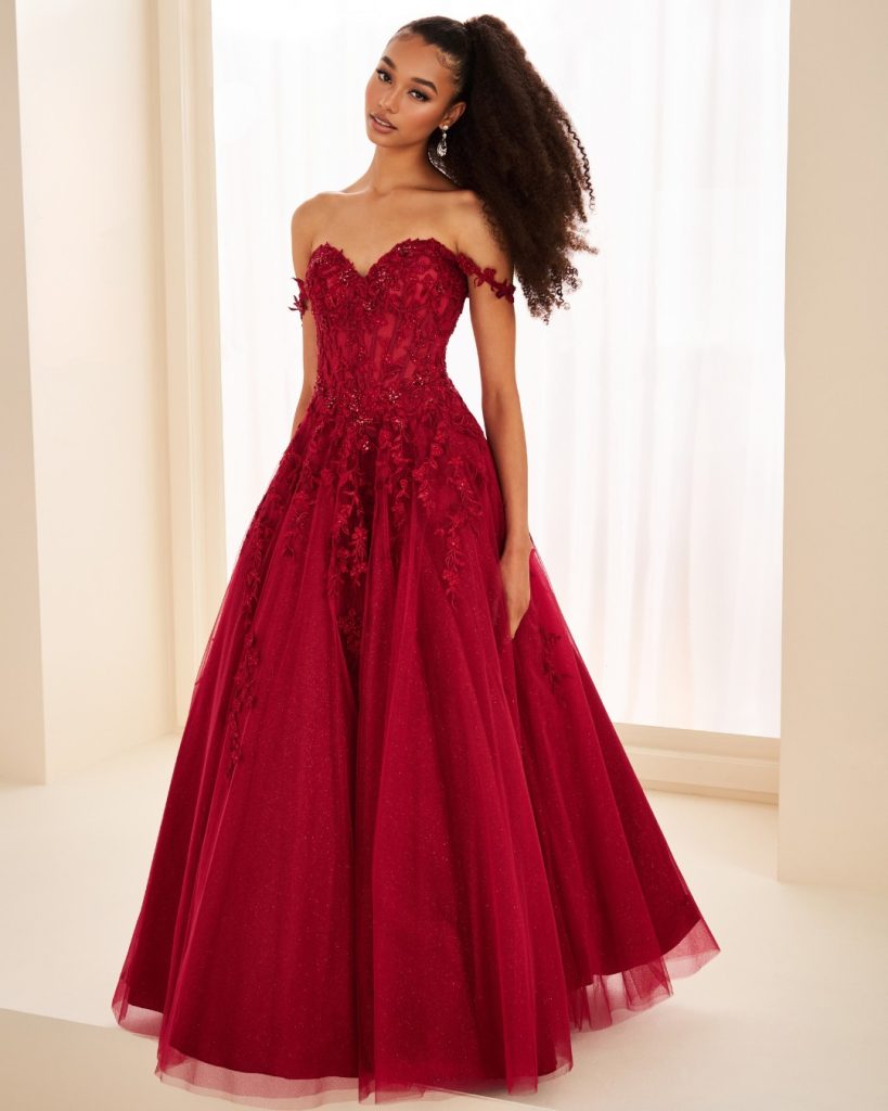 wine or burgundy coloured prom dresses in Cardiff. City Prom- Prom Dress Shop