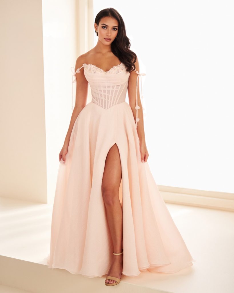 pink prom dress from City Prom in Cardiff. Exclusive stockist of Ellie Wilde in South Wales